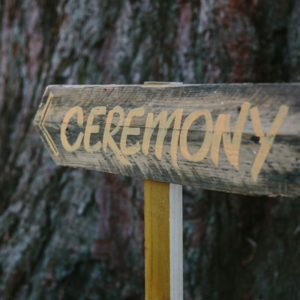 rustic wedding sign for hire